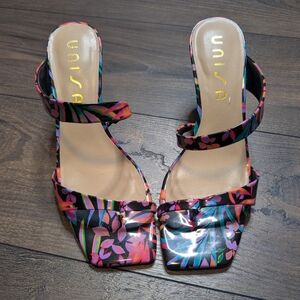 Unisa Women's Multicolor Heel Sandals Size 9.5‎
